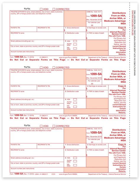 what form shows hsa distributions